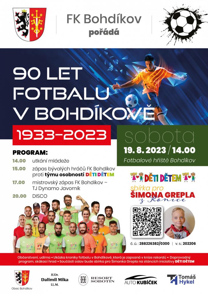 90 let fotbalu v Bohdikově
