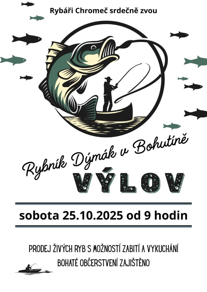 výlov rybníka dýmák v bohutíně 2025 - 25-10