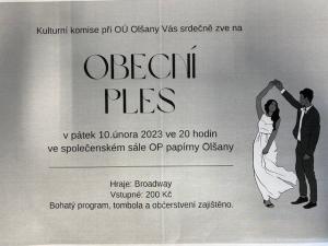 OBECNÍ PLES OLŠANY